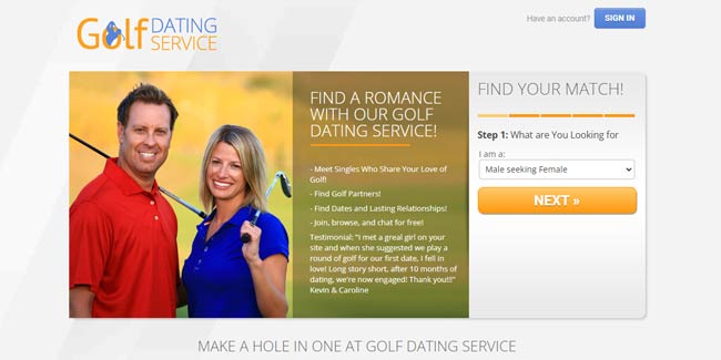 singles golf dating sites
